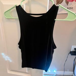 Black tank top
